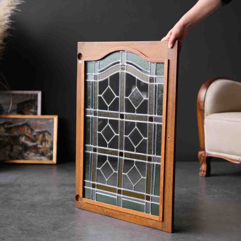 Vintage Vitray Dolap Kapağı ZOP77