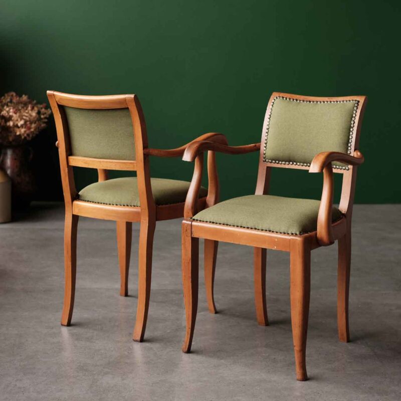 Vintage Kolçaklı Çift Sandalye BAK25