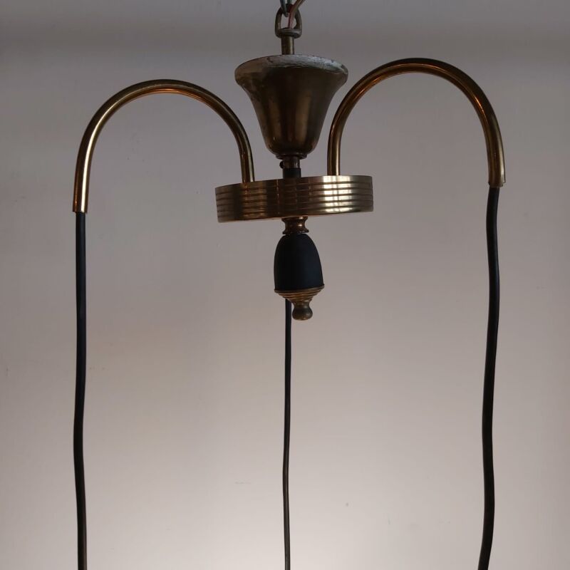 Metal Camlı Sarkıt Lamba