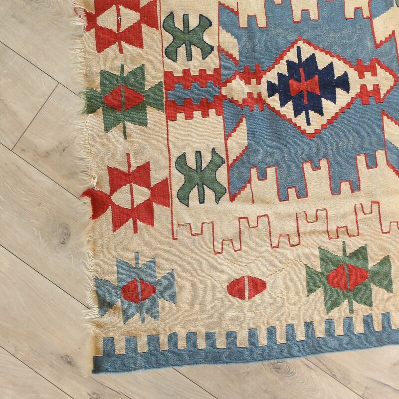Vintage El Yapımı Yün Kilim 99