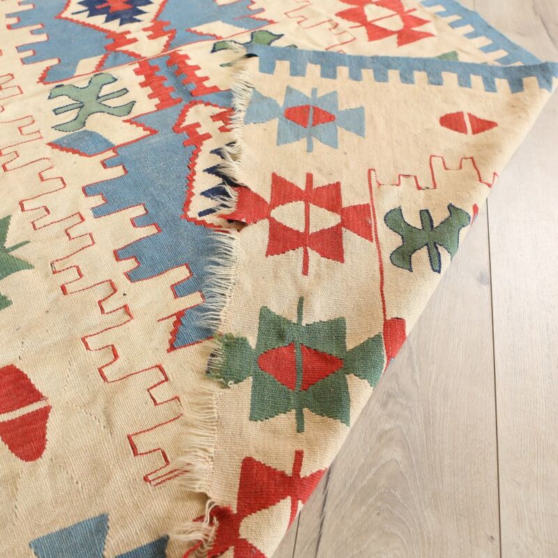 Vintage El Yapımı Yün Kilim 99