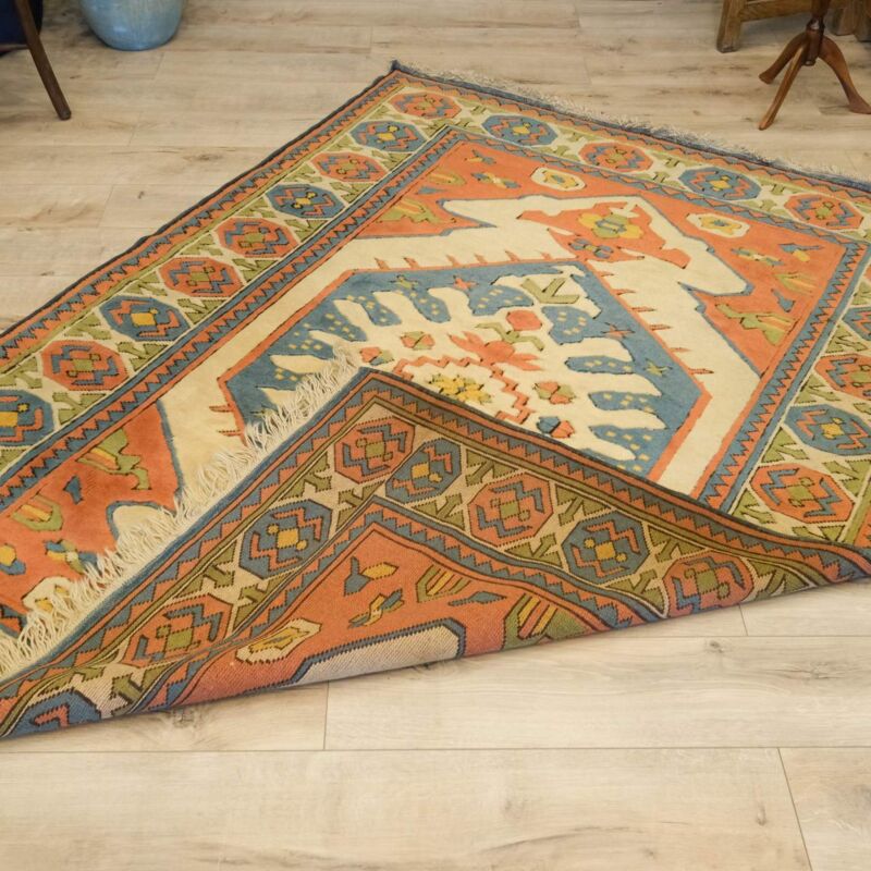 Vintage El Dokuma Yün Halı -104