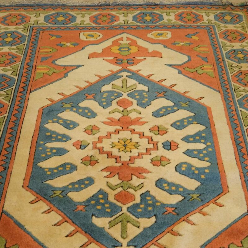 Vintage El Dokuma Yün Halı -104