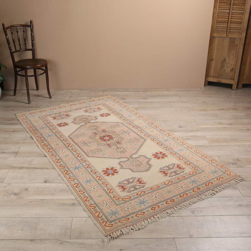 Vintage El Dokuma Yün Halı -107