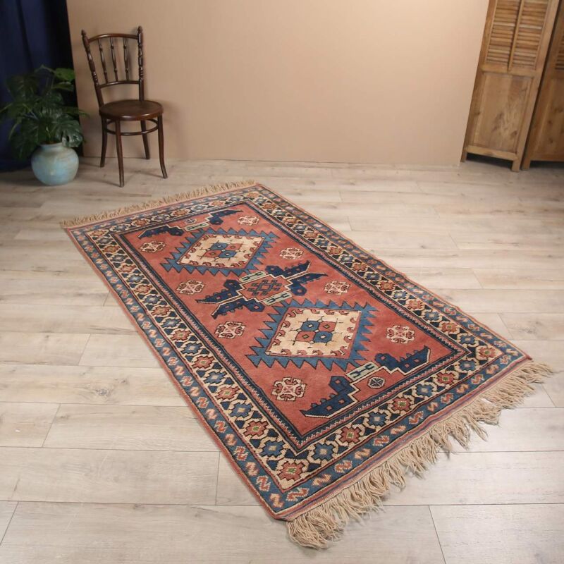 Vintage El Dokuma Yün Halı -109