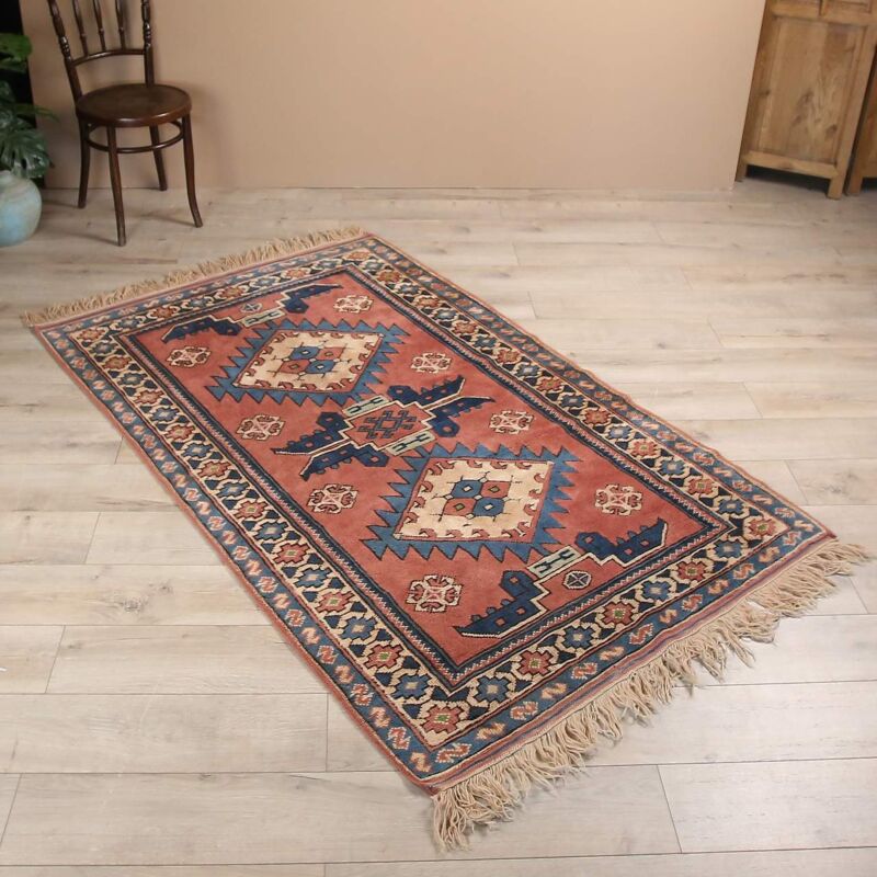 Vintage El Dokuma Yün Halı -109