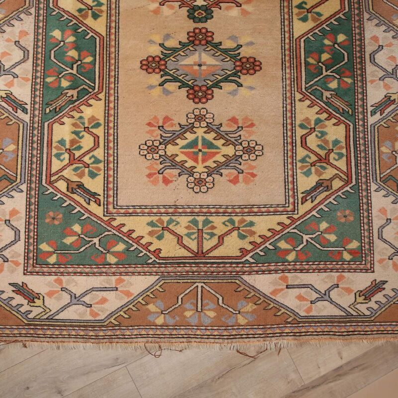 Vintage El Dokuma Yün Halı -110