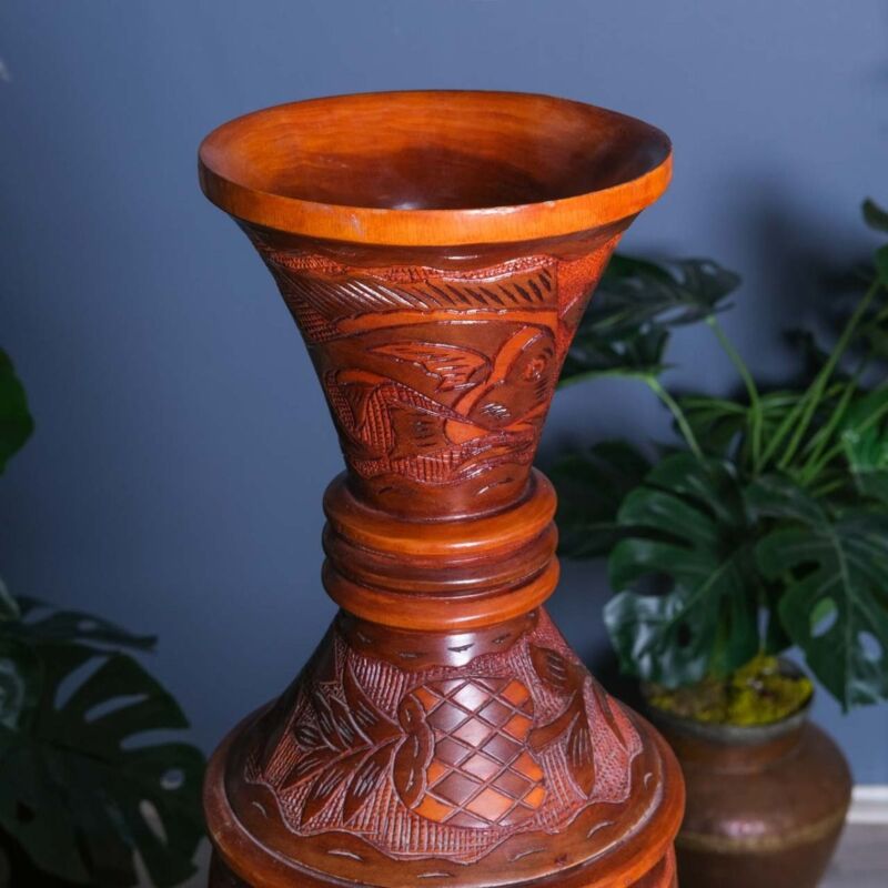 Ahşap Vazo-S4T2