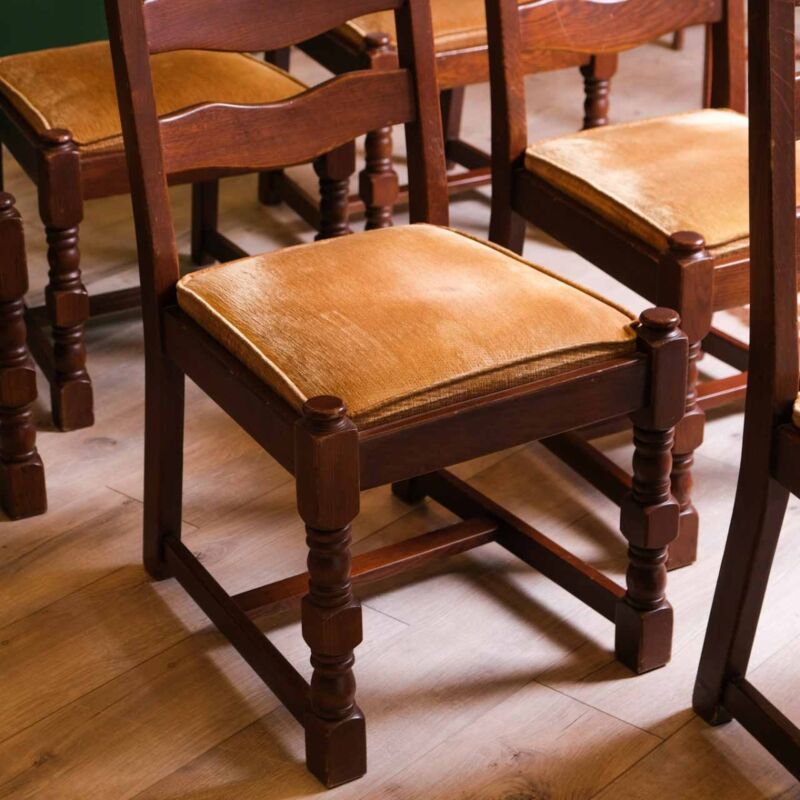 Ahşap Vintage Sandalye Takımı (6 Adet) U58FH
