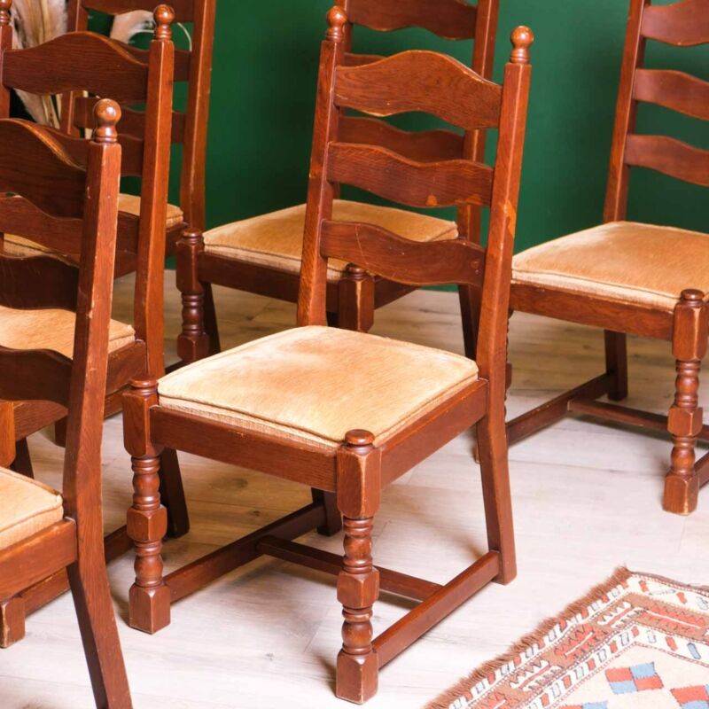 Ahşap Vintage Sandalye Takımı (6 Adet) U58FH