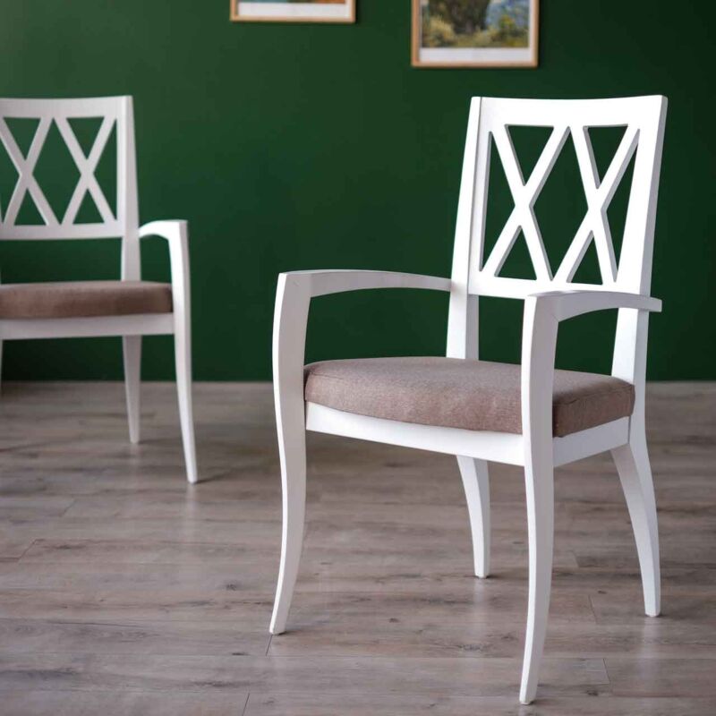 Ahşap Kolçaklı Sandalye POY45 