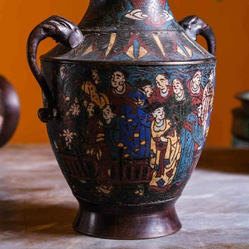 Antika Bronz Çin Vazo HAL11