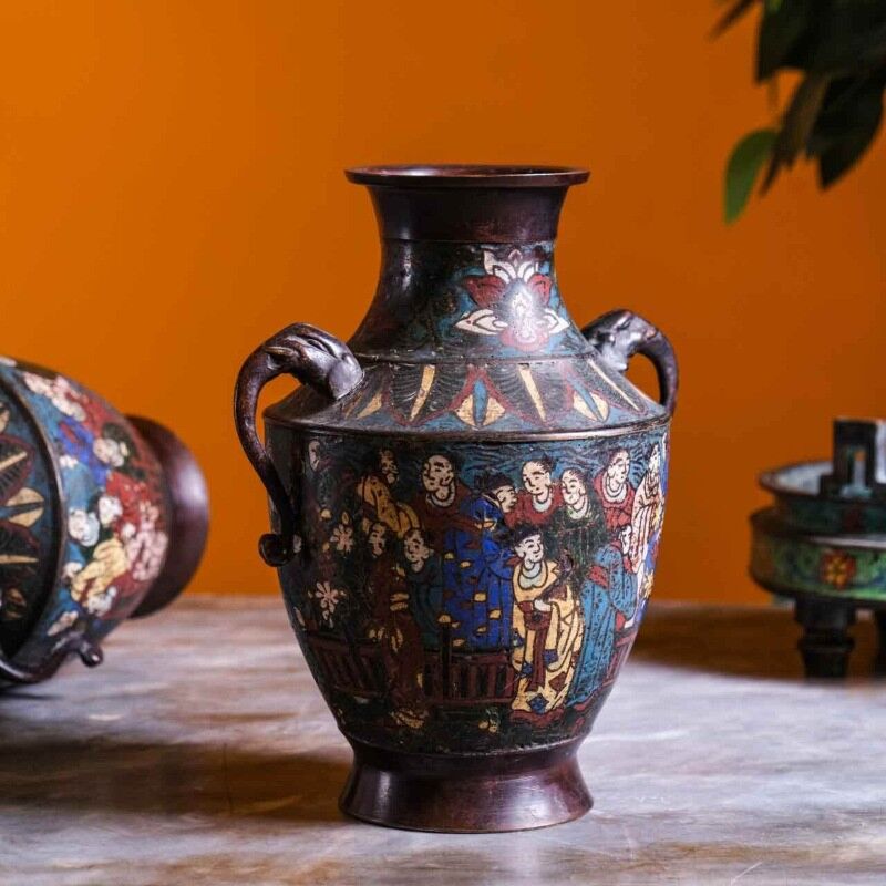 Antika Bronz Çin Vazo HAL11