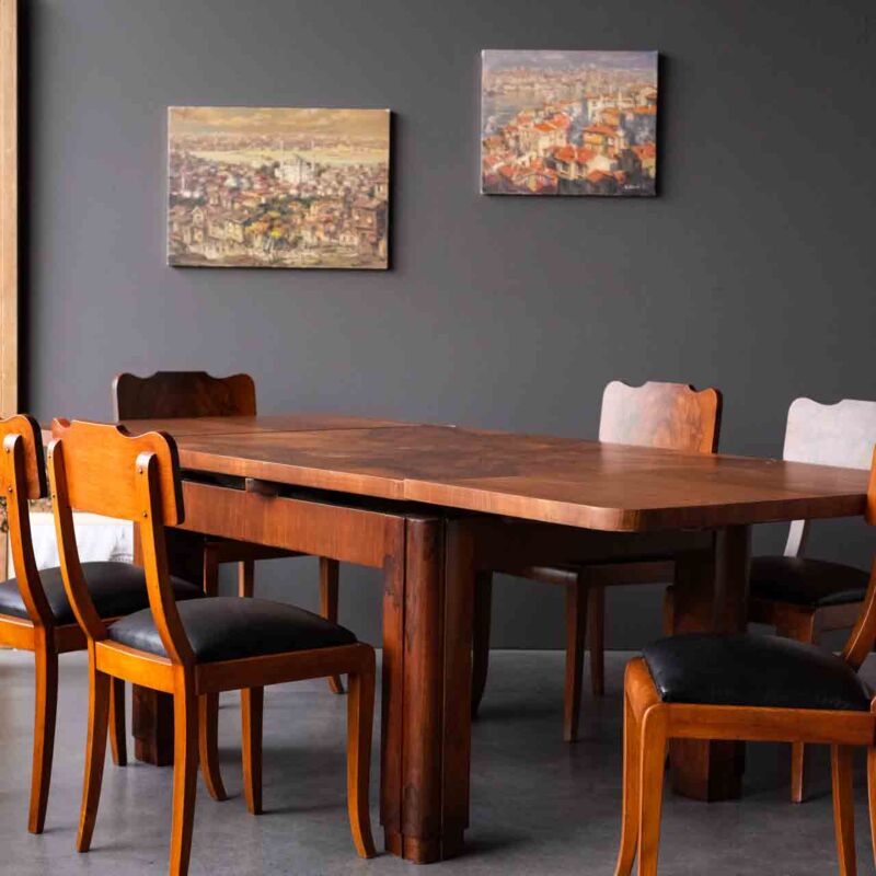 Art Deco Masa Sandalye Takımı MOP12