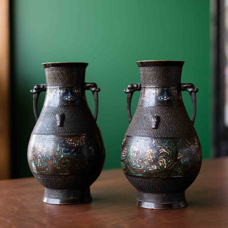 Bronz Çift Vazo RAT34