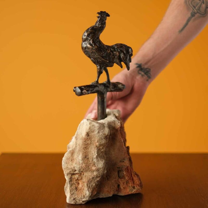 Bronz Horoz Figürü YUB31