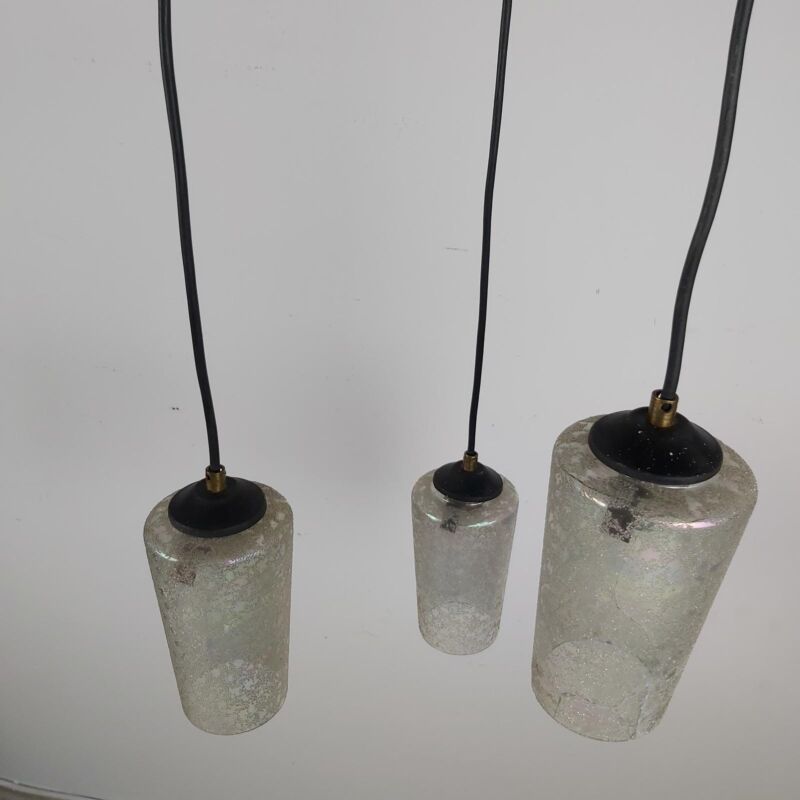 Metal Camlı Sarkıt Lamba
