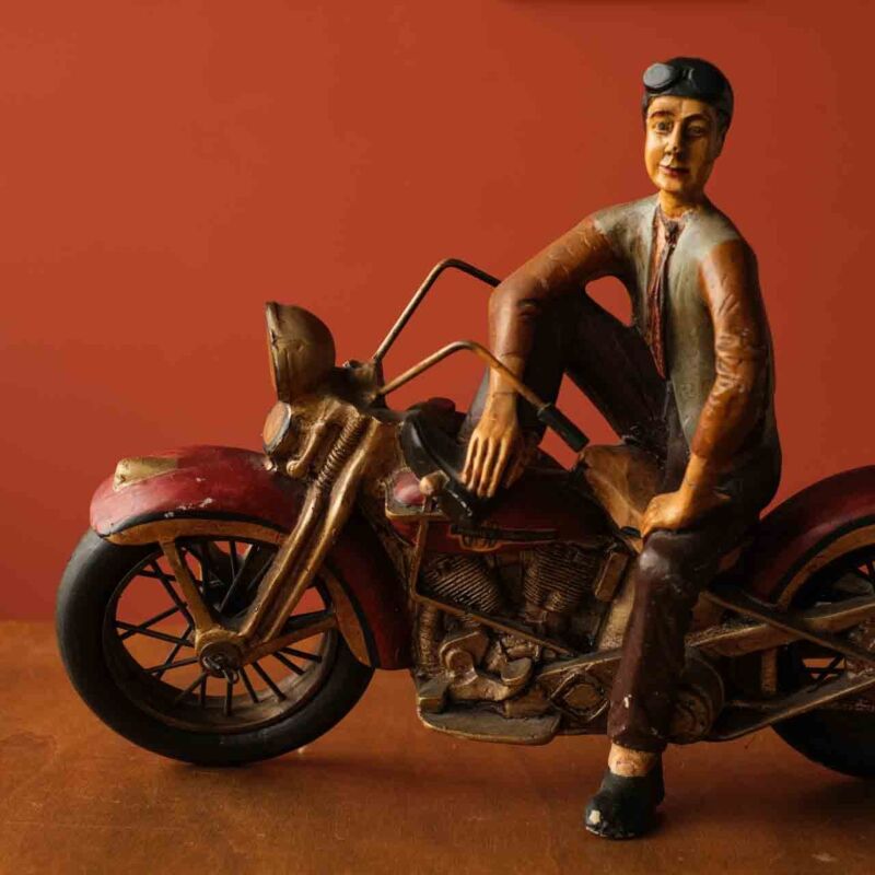 Dekoratif Retro Motorcu YEW77