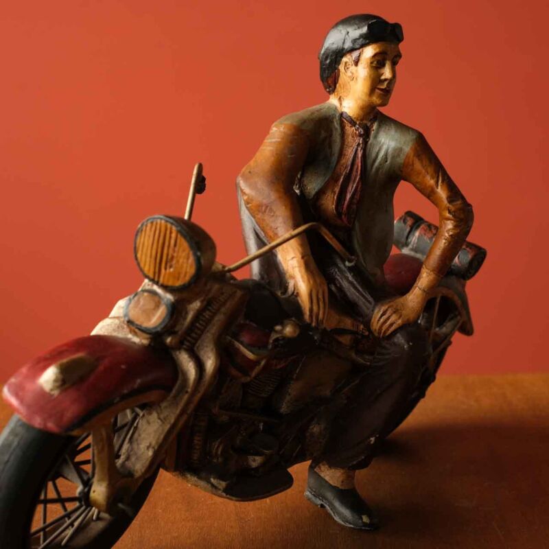 Dekoratif Retro Motorcu YEW77