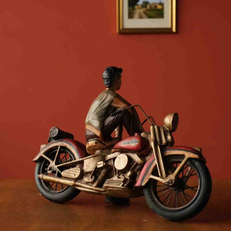 Dekoratif Retro Motorcu YEW77