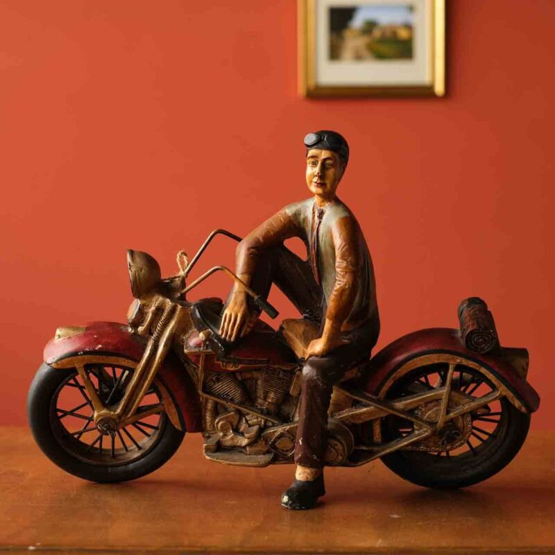 Dekoratif Retro Motorcu YEW77