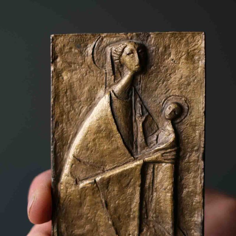 Erwin Huber İmzalı Bronz Kabartma Plaket BUT95