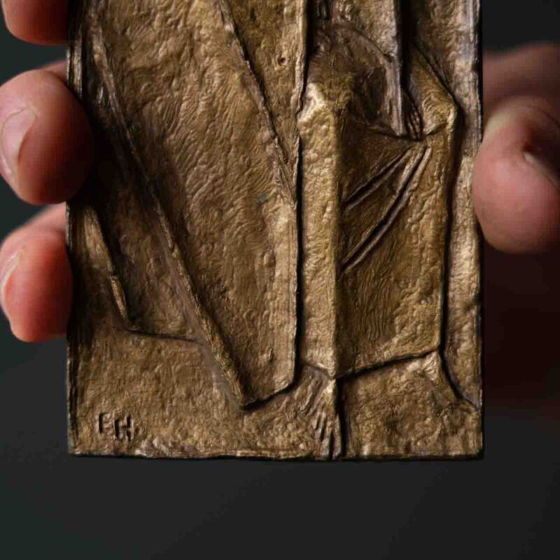 Erwin Huber İmzalı Bronz Kabartma Plaket BUT95