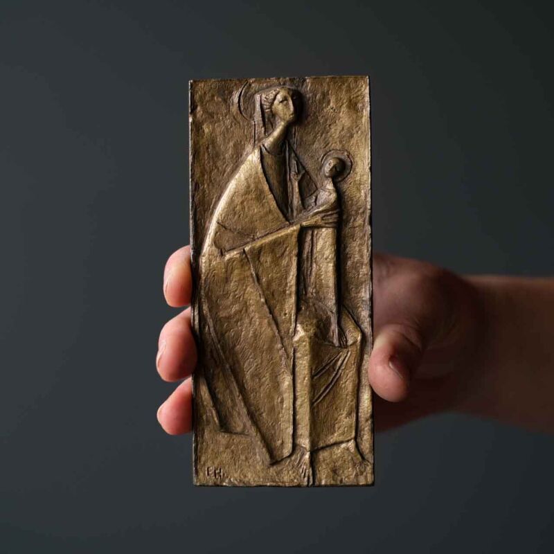 Erwin Huber İmzalı Bronz Kabartma Plaket BUT95