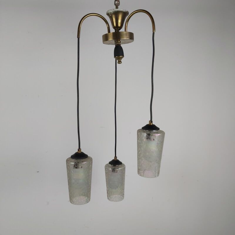 Metal Camlı Sarkıt Lamba