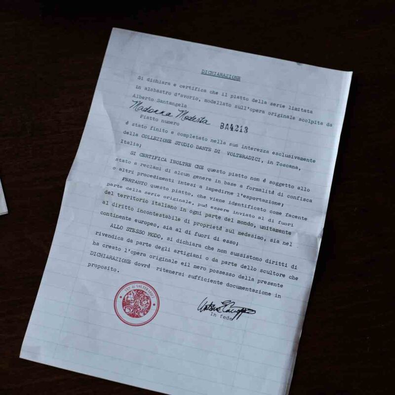 Madonna Saggia Duvar Tabağı BAK82