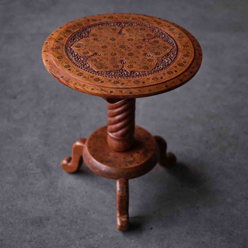 Otantik Ahşap Oyma Sehpa ROM17