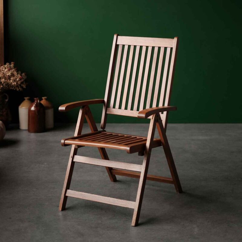 Teak Katlanır Bahçe Sandalyesi RAR34