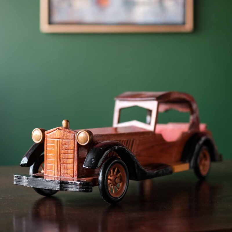 Vintage Dekoratif Ahşap Araba DUT59