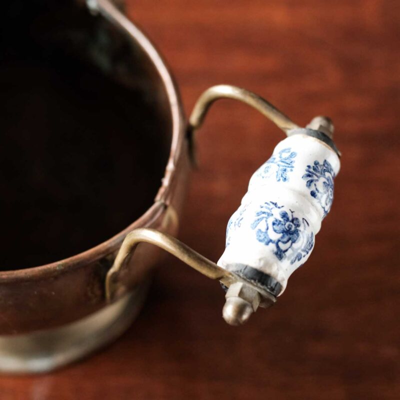 Vintage Dekoratif Bakır Kömür Kovası DUT24