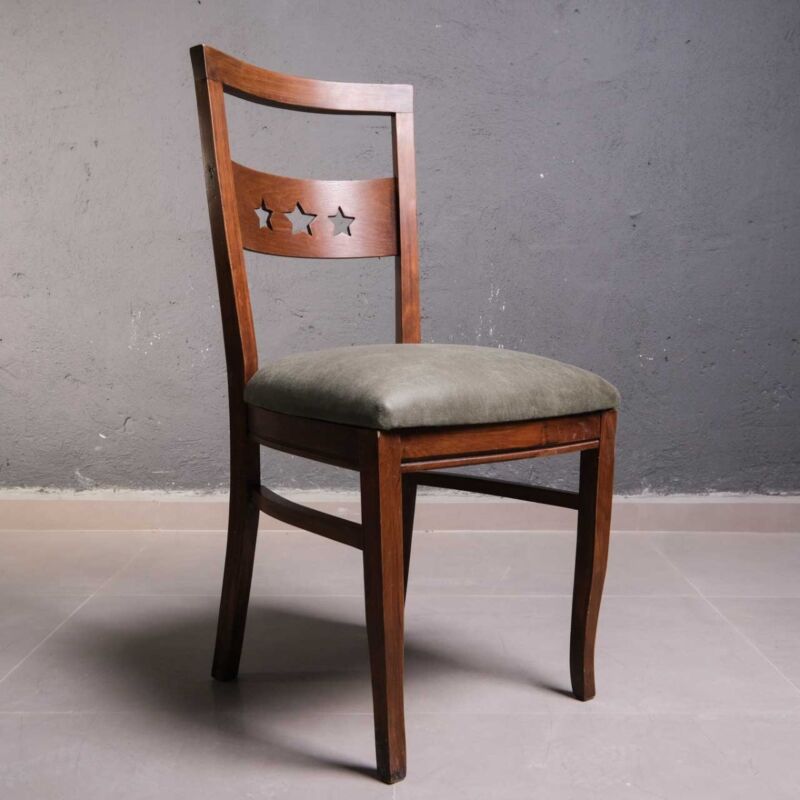 Vintage Ahsap Sandalye JTR3U