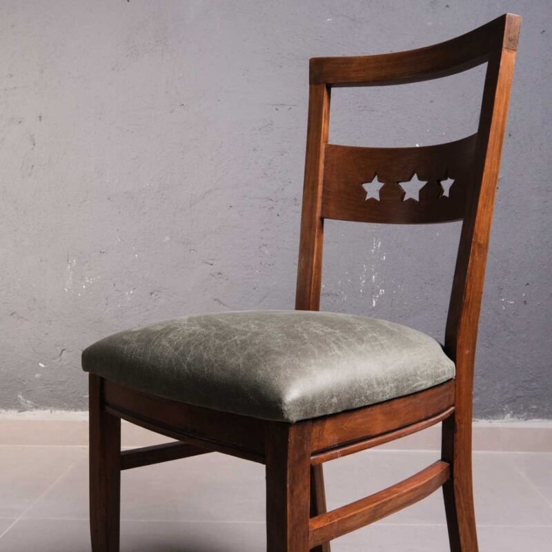 Vintage Ahsap Sandalye JTR3U