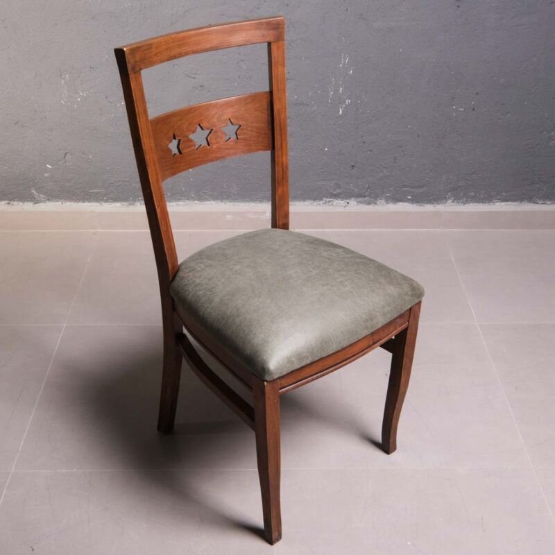 Vintage Ahsap Sandalye JTR3U