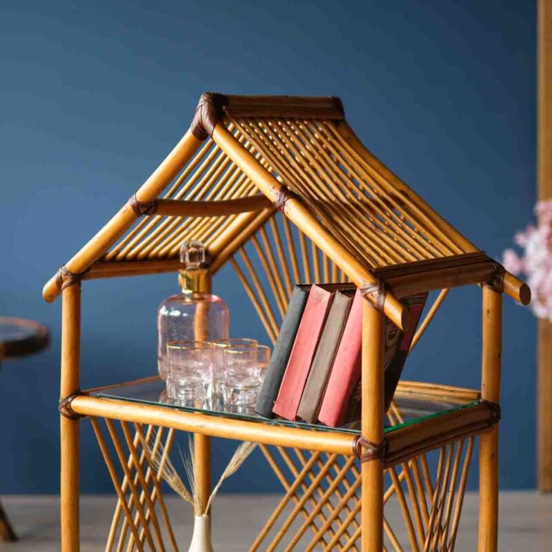 Vintage Bambu Kitaplık KEZ49