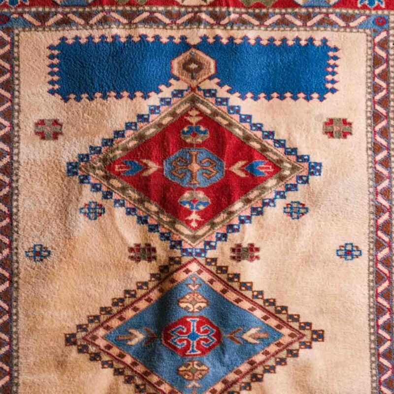 Vintage El Dokuma Yün Halı 224