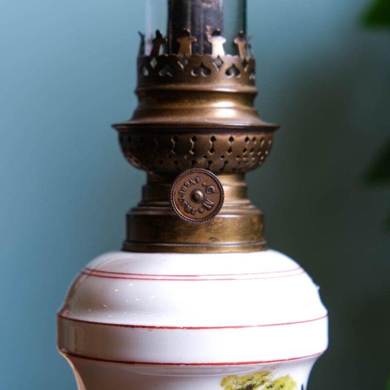 Vintage Porselen Gaz Lambası PER6