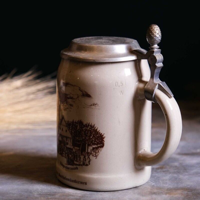 Vintage Seramik Bira Bardağı KOH1