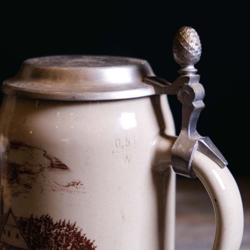 Vintage Seramik Bira Bardağı KOH1