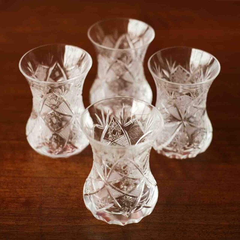 Vintage Kristal Çay Bardakları KUM32