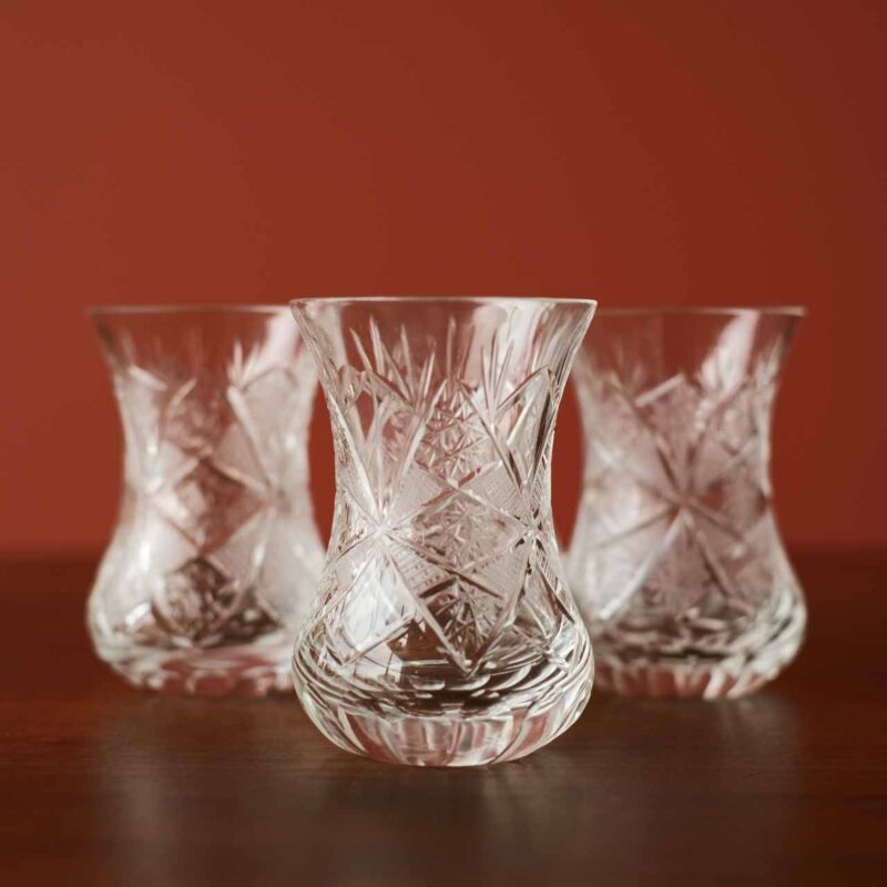 Vintage Kristal Çay Bardakları KUM32