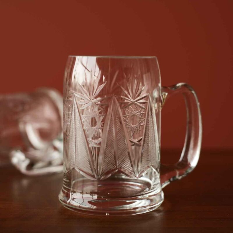 Vintage Kristal Çift Bira Bardağı KUM30