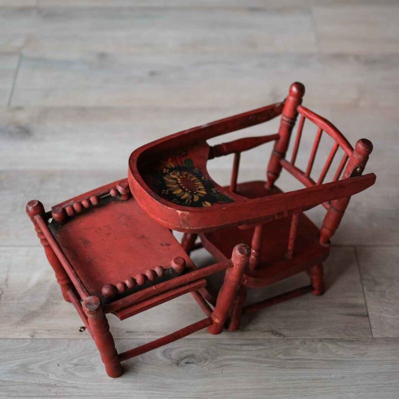 Vintage Oyuncak Mama Sandalyesi PUD60