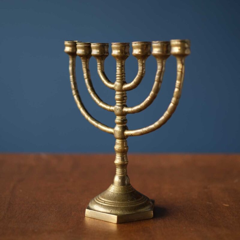 Vintage Pirinç Menora MİT81 