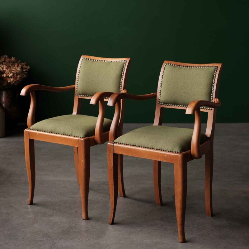 Vintage Kolçaklı Çift Sandalye BAK25