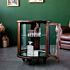 Vintage Yuvarlak Vitrin AVE3